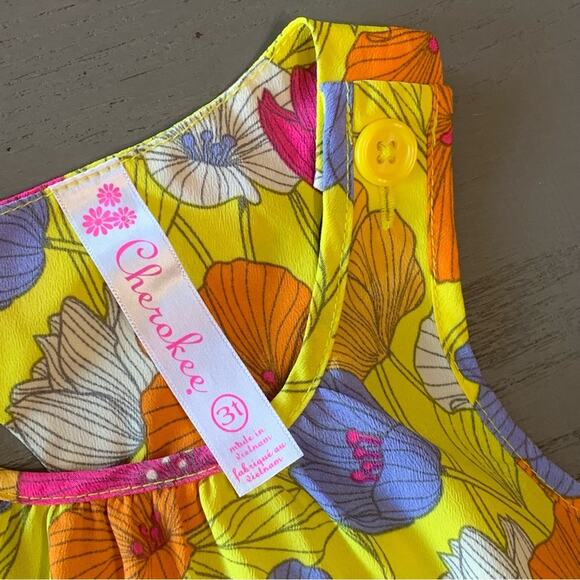 ✨- New Bundle Girls 3T bright flower Top and Candy Stripe leggings Priced f… - Picture 3 of 12